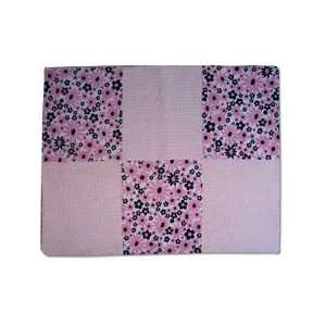  Crafty Baby CH 10036 Chenille Blanket   Pink Floral Baby