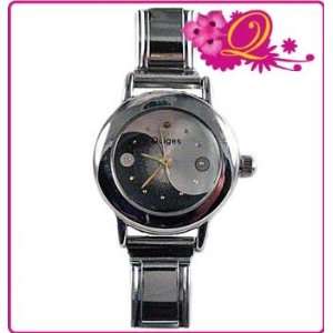  Quiges Italian Charms Bracelet Link Watch 9mm Ying Yang 