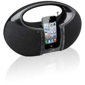  iLive Portable Boombox FM Radio with Dock for iPhone/iPod 
