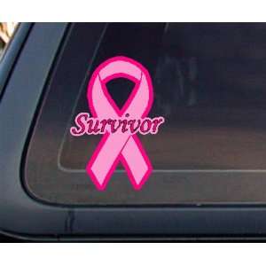  Breast Cancer Pink Ribbon Survivor Car Decal / Sticker 