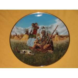 The Franklin Mint Heirloom Family Of The Plains   Decorative Plate 