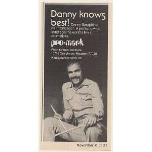  1975 Danny Saraphine Seraphine Pro Mark Drumsticks Print 