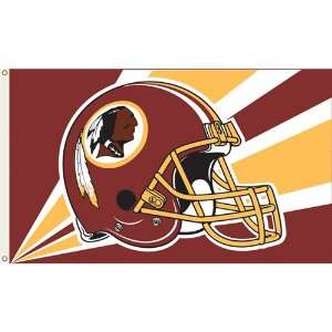   Redskins NFL Helmet Design 3x5 Banner Flag 