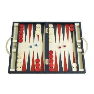  Zaza & Sacci Leather Backgammon Board Game Set (15 Luxury 