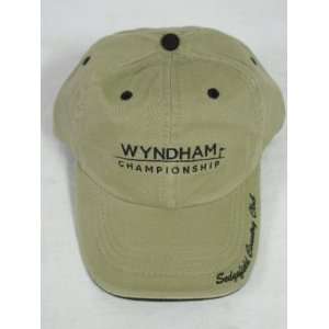  Wyndham Championship Golf Hat Khaki Sedgefield ADG NEW 