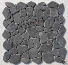 Marmor Bruch Mosaik Fliesen Schwarz   0,090m²