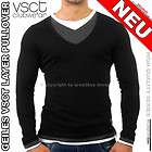 GEILES VSCT TRIPLE LAYER LOOK STYLE FEINSTRICK PULLOVER PULLI V 0210 