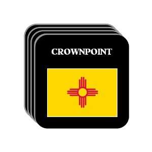  US State Flag   CROWNPOINT, New Mexico (NM) Set of 4 Mini 
