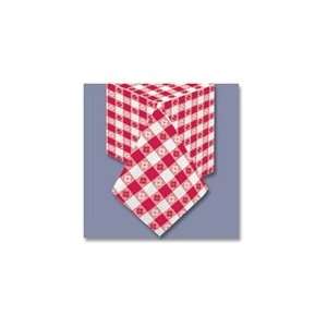 Hoffmaster Group Inc. Poly Tissue Red Gingham Tablecover 2 Ply   54 in 