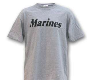 MARINES XLarge GRAY TRAINING SHIRT T Shirt XL  