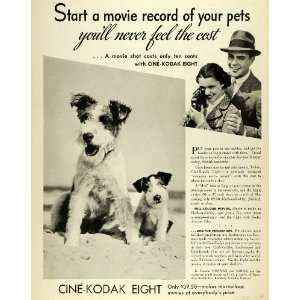  1938 Ad Canadian Kodak Co Cine Kodak Movie Filming Camera 