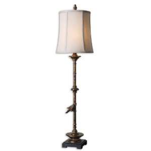Uttermost 42 Aereo Lamps Antiqued Gold Leaf With Black Details And 