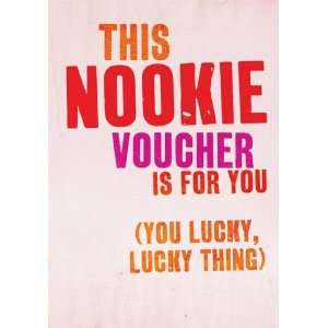 Funny Cards   Nookie Voucher