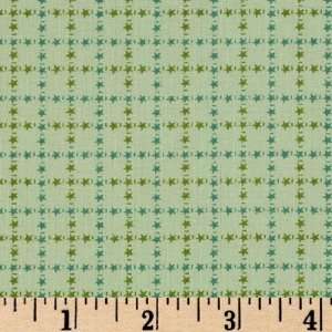  44 Wide Happy Trails Barbed Wire Plaid Lime Fabric By 