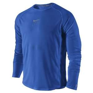  Nike Mens Sublimated Mens Running Shirt Blue Sports 