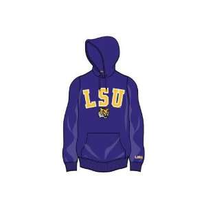 Louisiana State LSU Tigers Embroidered Hoody Hooded Sweatshirt (2XL 