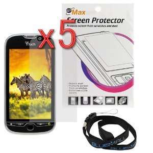  GTMax Set of 5 Clear LCD Screen Protectors+ Neck Strap for 