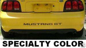 94 98 Mustang Bumper Inserts Letters Vinyl   Chrome  