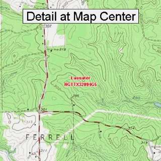  USGS Topographic Quadrangle Map   Lassater, Texas (Folded 