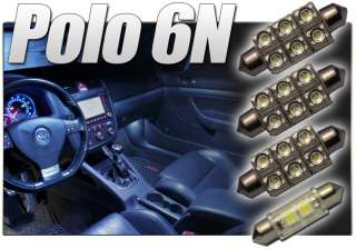Innenraumbeleuchtung Set Superflux LED VW Polo 6N Xenon  