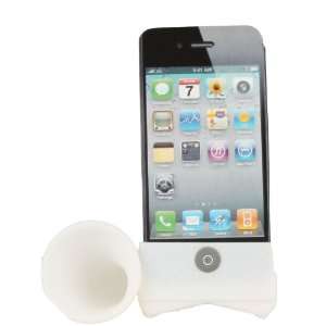   Amplifier Stand for iPhone 4 (White) Cell Phones & Accessories