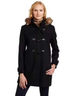  Tommy Hilfiger Womens Hooded Toggle Coat Clothing