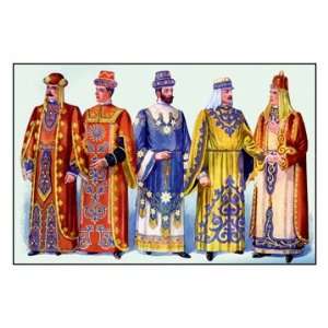  Odd Fellows Men in Robes and Turbans 20x30 Canvas
