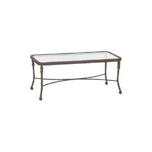   La Fleur Metal Patio Coffee Table Cantera Finish Patio, Lawn & Garden