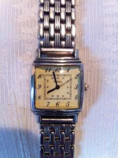 Fossil Damen Armbanduhr, Edelstahl auf Antik gemacht, quadratisch in 