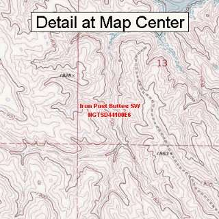  USGS Topographic Quadrangle Map   Iron Post Buttes SW 