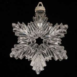 Crystal Snowflake Christmas Xmas Ornament Vintage MMA  