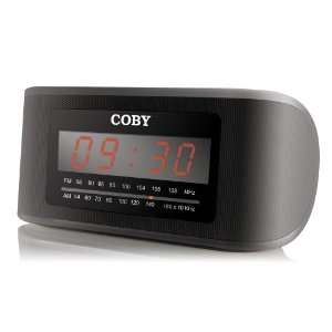  Coby CRA50BLK Digital AM/FM Alarm/Clock Radio, Black Electronics