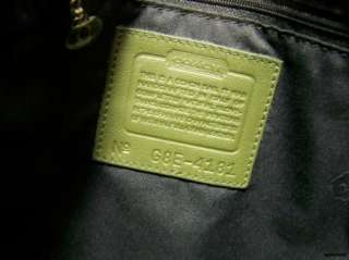 COACH Ultra Rare Olive Green Large Hobo Bag Purse Handbag Tote Leather 