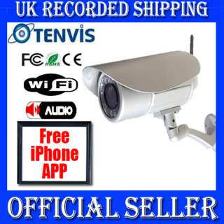 High Quality Tenvis Schwarz Mini Wireless Pan / Tilt Internet IP 