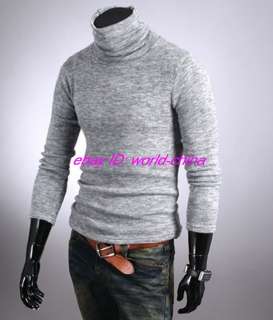 Men Rabbit plush thick turtleneck sweaters US XS S M  