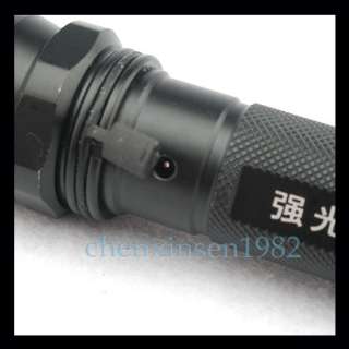 Police Focus 8W 600LM CREE LED Flashlight Torch 18650 Battery +Charger 