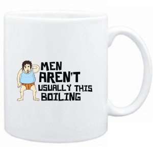  Mug White  Men arent usually this boiling  Adjetives 