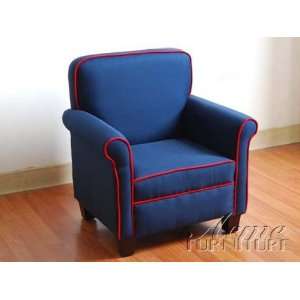  Youth Accent Chair in Blue Finish