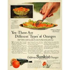   Ad California Fruit Grower Exchange Sunkist Orange   Original Print Ad