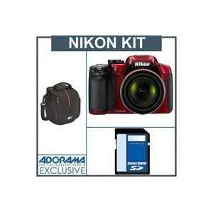  Nikon Coolpix P510 Digital Camera, Built in GPS, Red 