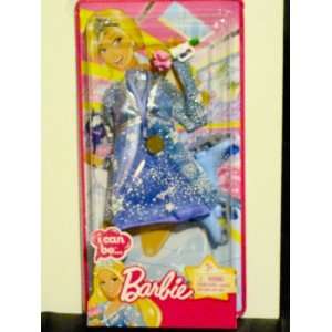  Barbie I Can Be an Ice Skater   Blue Skating Outfit with 
