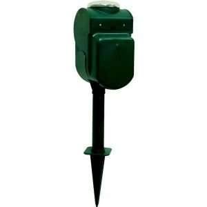  GE 15107 6 OUTLET GROUNDED YARD STAKE WITH TIMER 