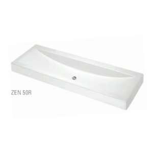   Sink with overflow 17 X 49 7/8 X 6 1/8   ZEN 50R