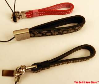   LEATHER KEYCHAINS PURSE LANYARD WOMENS LOOP KEY CHAIN FOB RING  