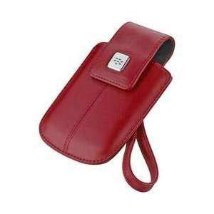  BlackBerry Curve/Bold Leather Tote Case (Red) Electronics