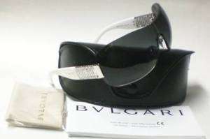 BVLGARI 6030B BV 6030 B WHITE 102/11 AUTH SUNGLASSES  