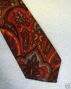 Vintage 70s PENNEYS TOWNCRAFT Necktie Double Knit Poly  