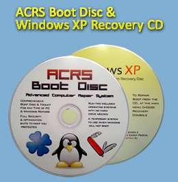 DISC COMBO  CD RESCUE/REPAIR + WINDOWS XP RECOVERY CD  