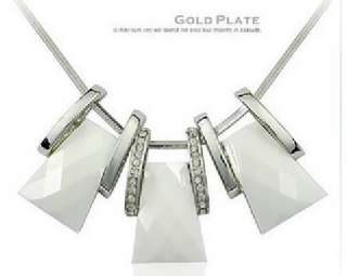 free ship New fashion white agate necklace X0253  
