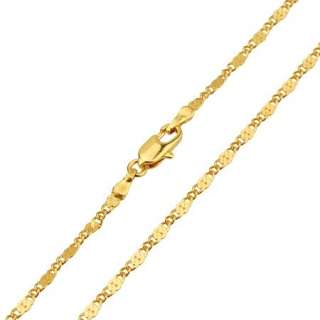 17.7 Classy 18K Yellow Gold Filled Womens Necklace Unique buckle 